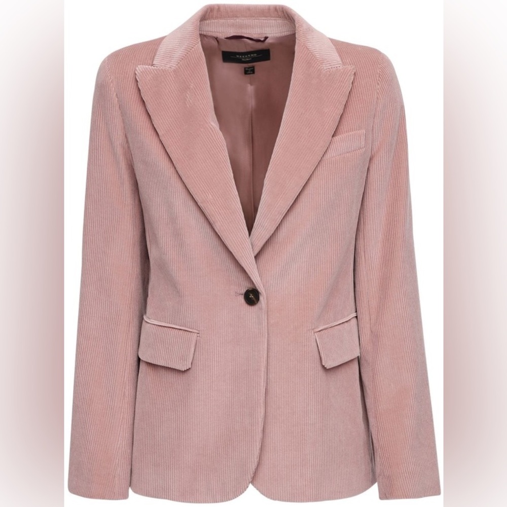 Like new Max Mara Weekend pink corduroy blazer size 12